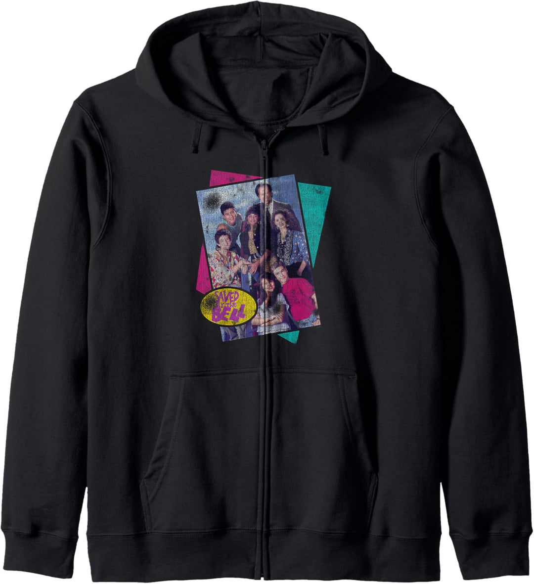 Saved By The Bell Cast Foto mit Dreiecken Kapuzenjacke