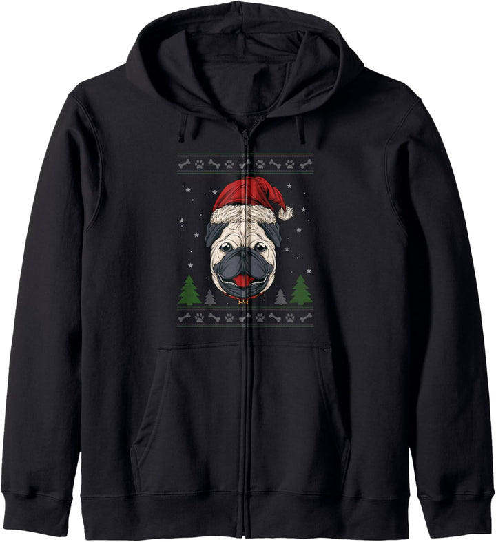 Merry Corgmas | Corgi Nikolausmütze | Corgi Ugly Christmas Kapuzenjacke