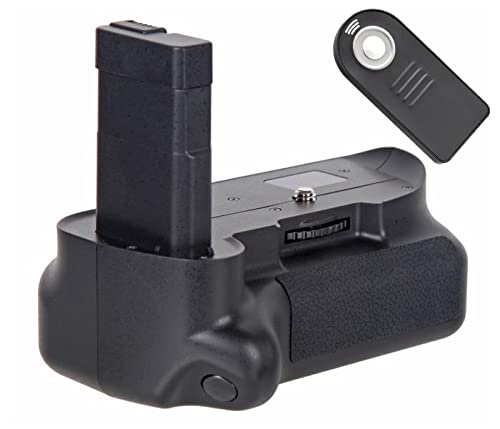 ayex Batteriegriff Passend für Nikon D5100 &amp; D5200 mit Hochformatauslöser + IR-Auslöser Betrieb mit