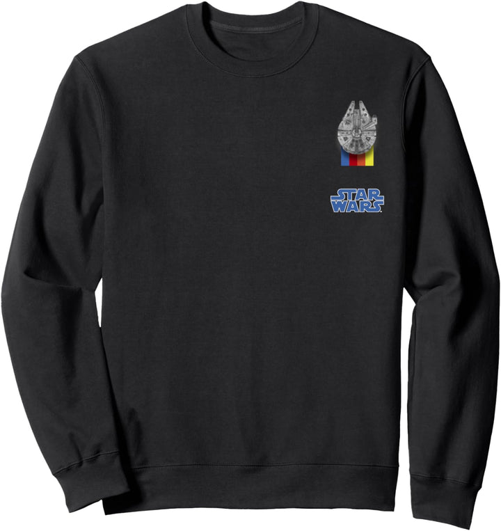Star Wars Falcon Rainbow Left Chest Sweatshirt