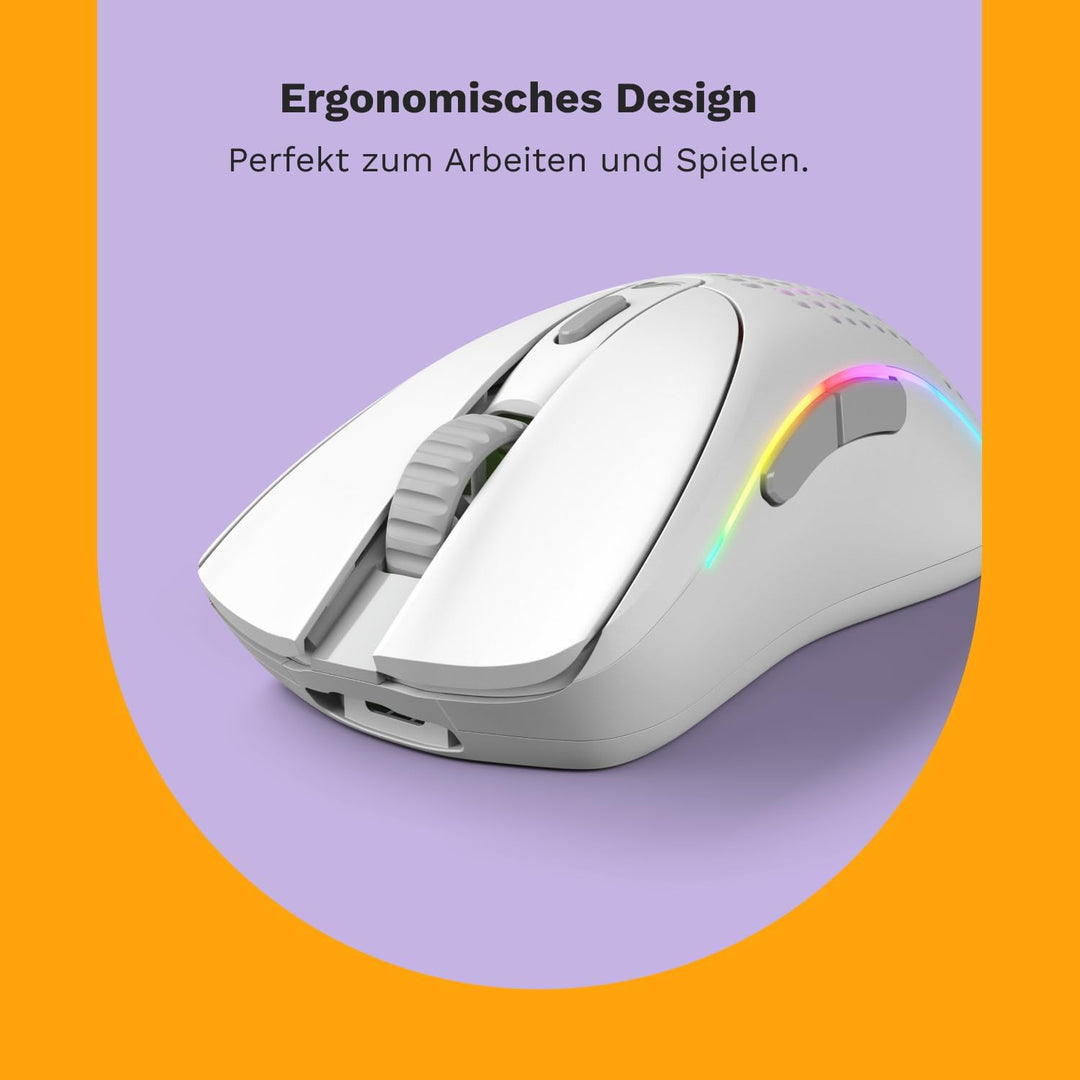 GLORIOUS Gaming Model D 2 Wireless Gaming Mouse - superleicht 66g, bis zu 210h Batterie, 26K Opt. Se