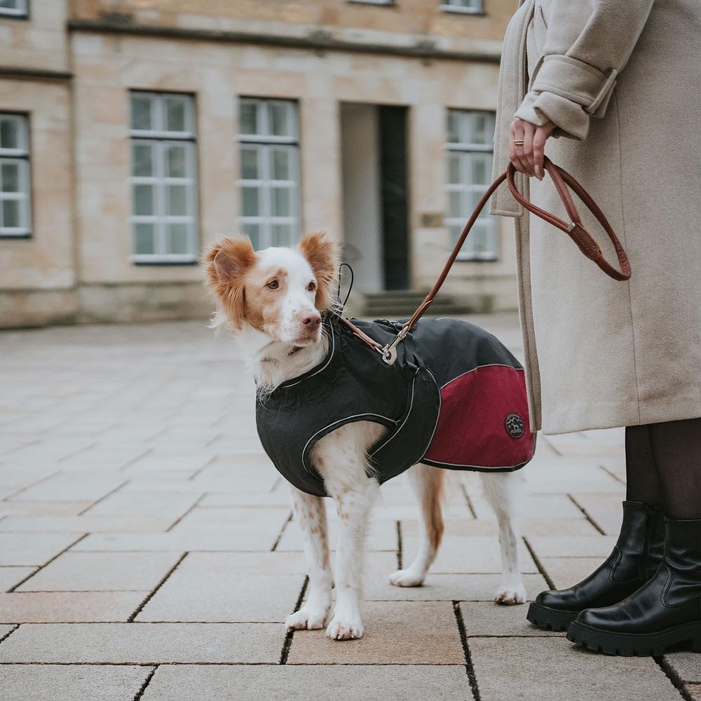HUNTER UPPSALA COZY Hundemantel, Wintermantel, wasserabweisend, reflektierend, 30, anthrazit/petrol