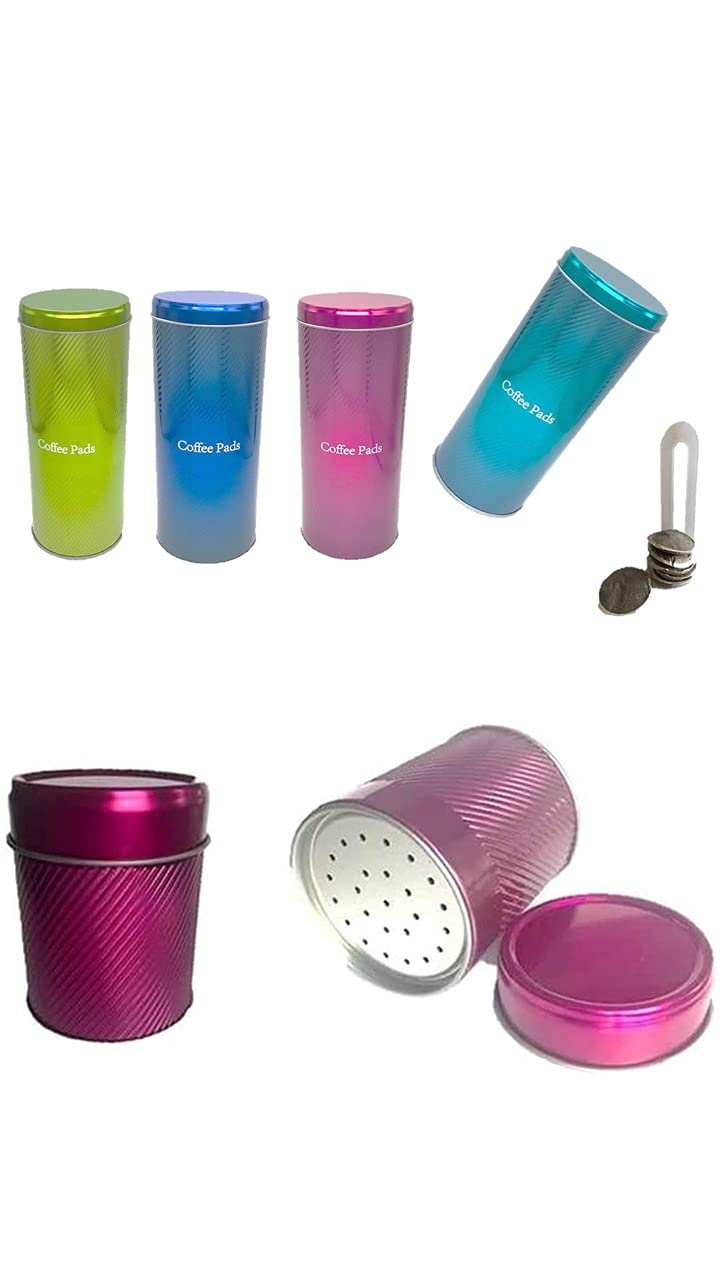 Kaffee-Paddosen Set + plus 4 Padlifter + Schoko/Zuckerstreuer Metallic