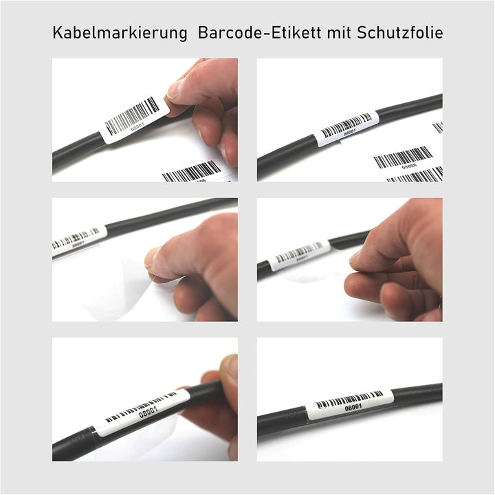 Barcodeetiketten 1-1000 DGUV Prüfung Barcode Etiketten fortlaufend 5-stellig 1.000 Stck Strichcode E