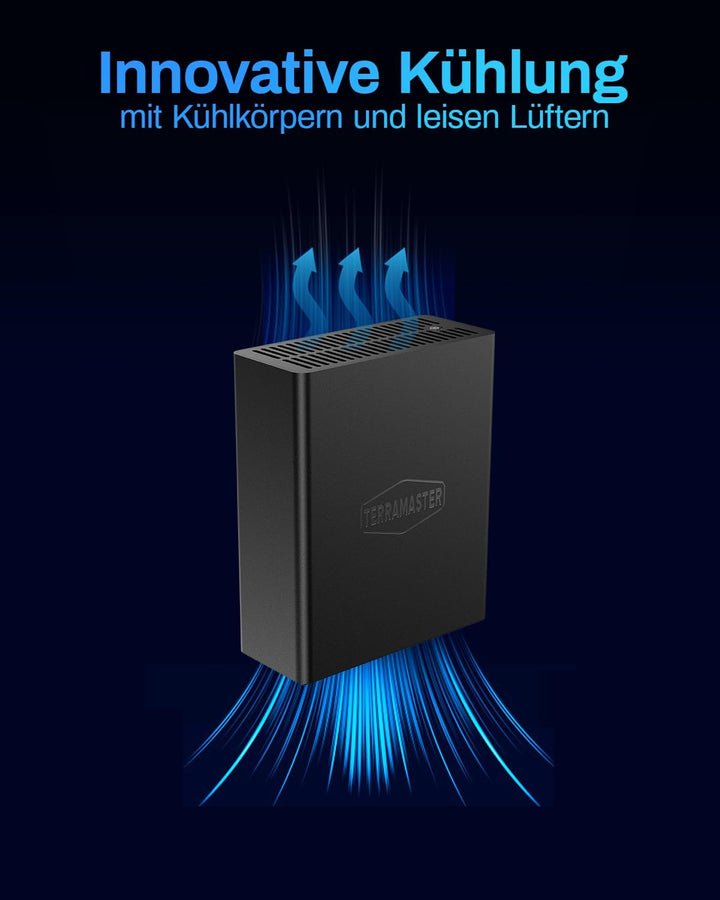 TERRAMASTER F8 SSD Plus NAS - 8Bay All SSD NAS Storage Core i3 8-Core 8-Thread CPU, 16GB DDR5 RAM, 1