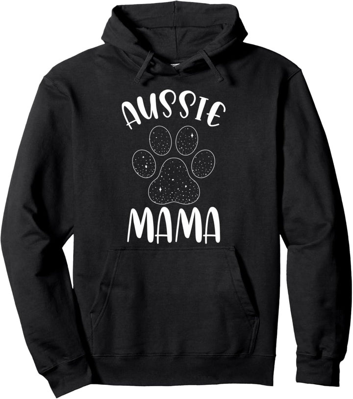 Australian Shepherd Lovers Aussie Shepherd Aussie Mama Pullover Hoodie