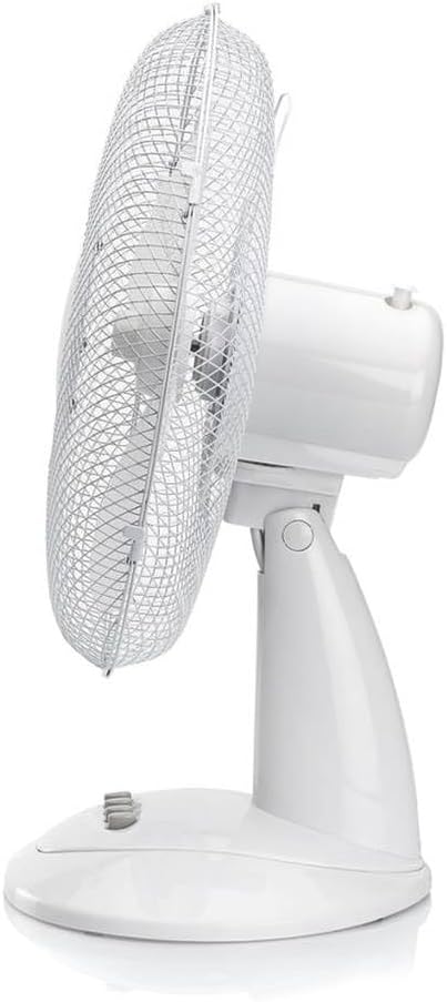 Tragbarer Tischventilator, 12 Zoll, leicht, 40 Watt, 3 Geschwindigkeiten, Weitwinkel-Oszillation, Lu