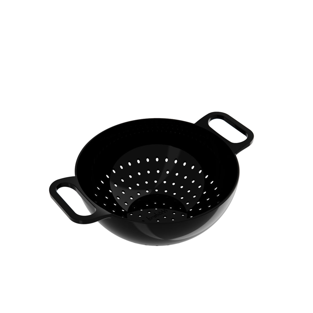 Helm-Sieb, Melamin-Sieb mit glänzender Oberfläche (schwarz, klein) Schwarz Klein, Schwarz Klein