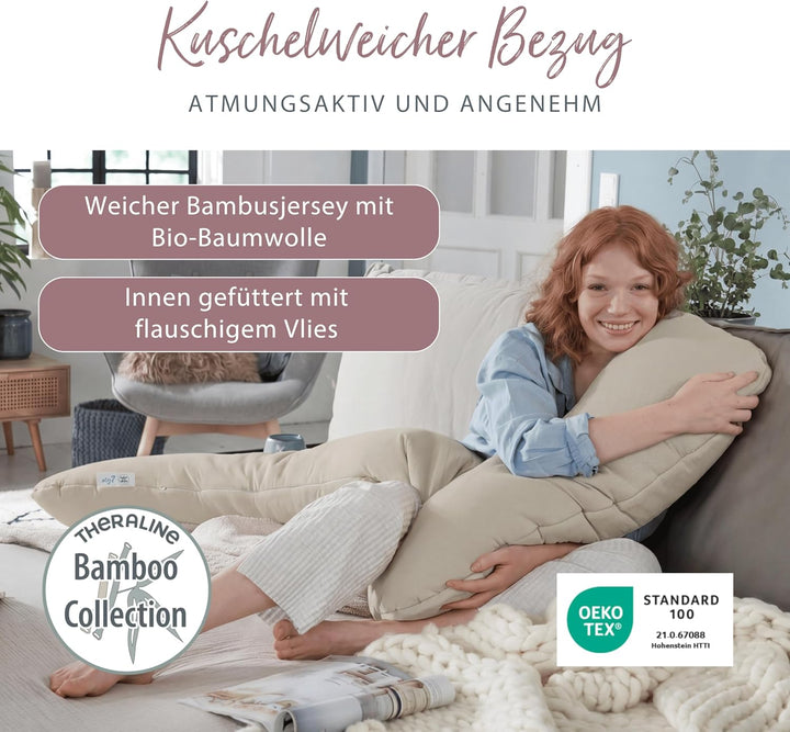 Theraline my7 - Das Seitenschläferkissen Dessin 66 "Brombeere Jersey, Brombeere