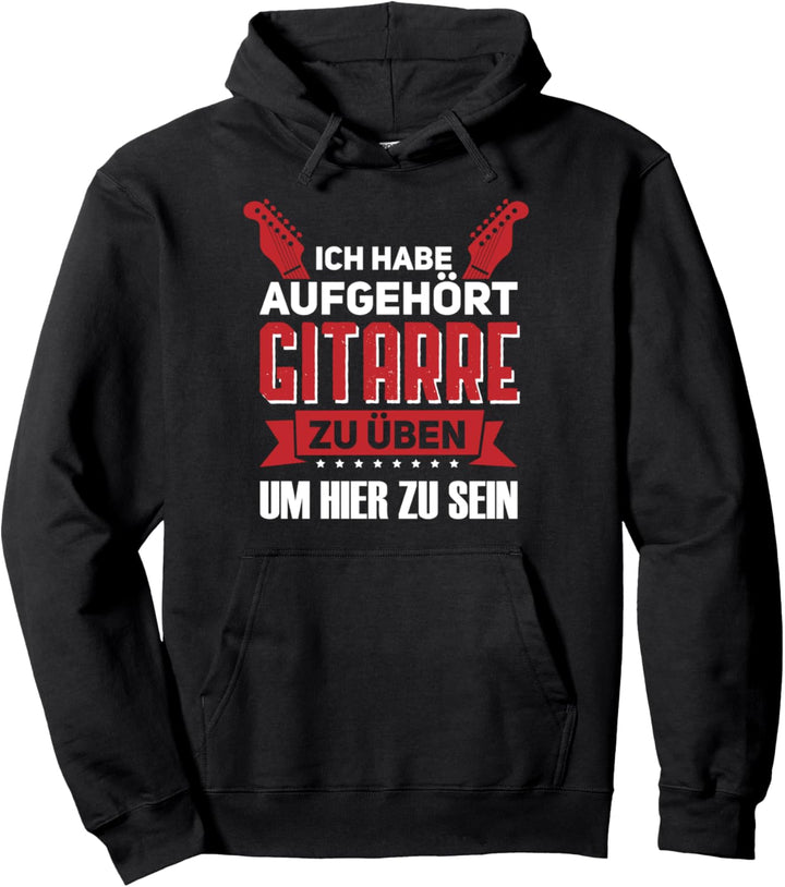 Gitarre Gitarrist Gitarren Pullover Hoodie