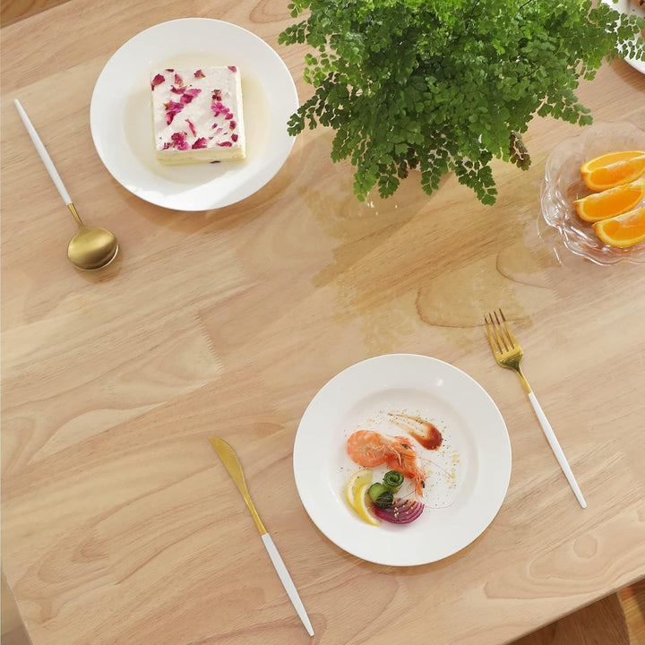 Ever Fairy Kunststoff Transparent Küche Esstisch Abdeckung Tischdecke Protector Stuhl Matte mit Lipp