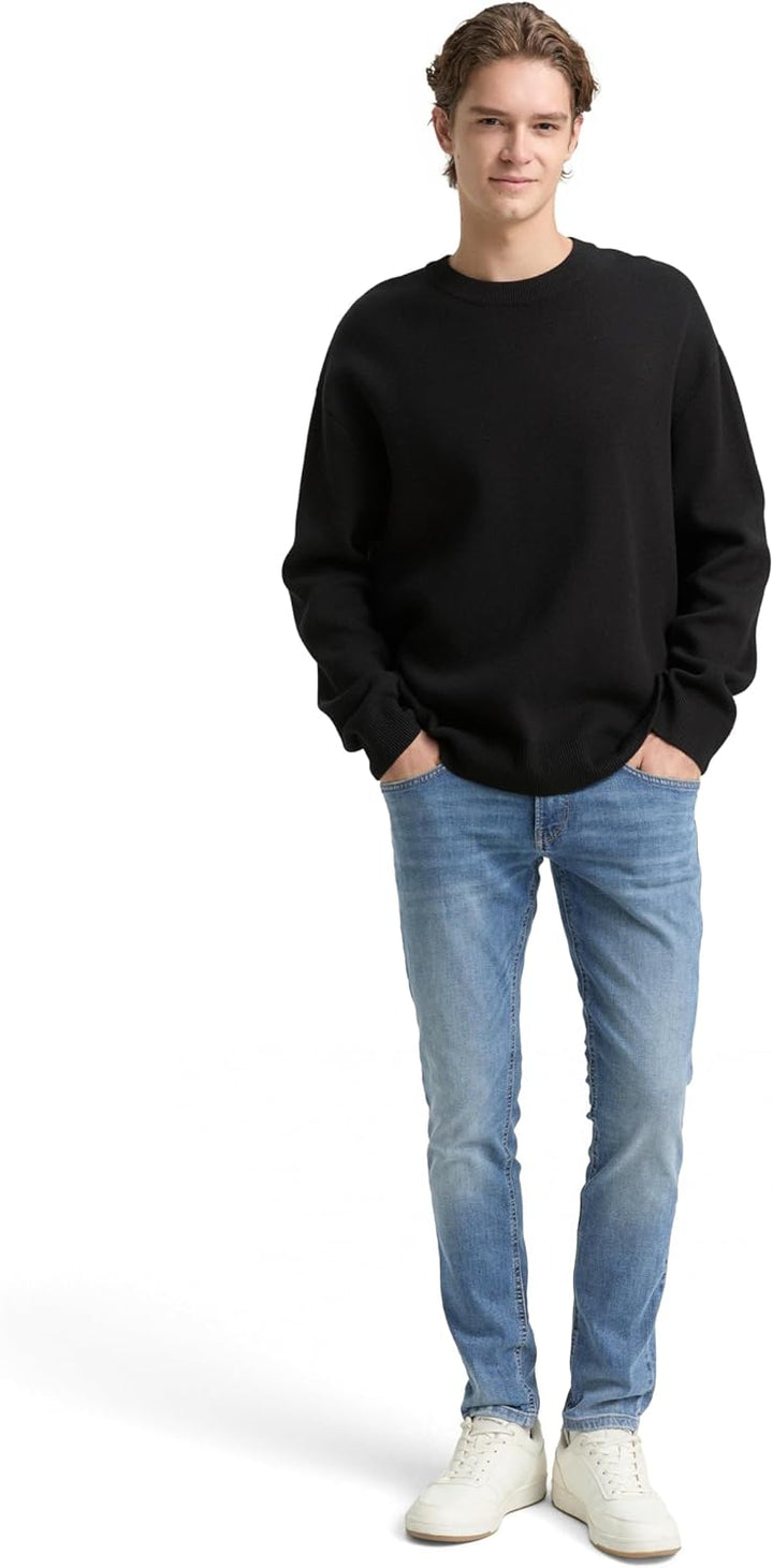 TOM TAILOR Denim Herren Skinny Culver Jeans aus Bio-Baumwolle 31W / 30L 10118 - Used Light Stone Blu