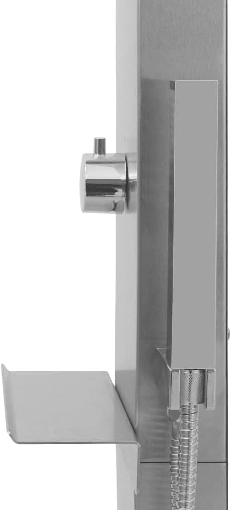 vidaXL Gartendusche mit Bodenelement Aussendusche Dusche Garten Duschwanne Campingdusche Pooldusche