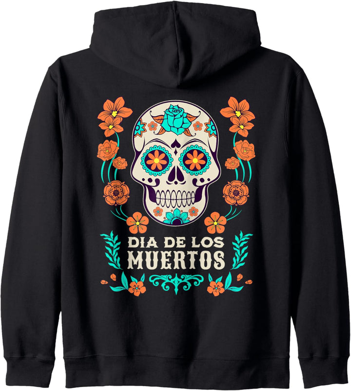 Dia De Los Muertos Mexiko Sugar Skull Kapuzenjacke