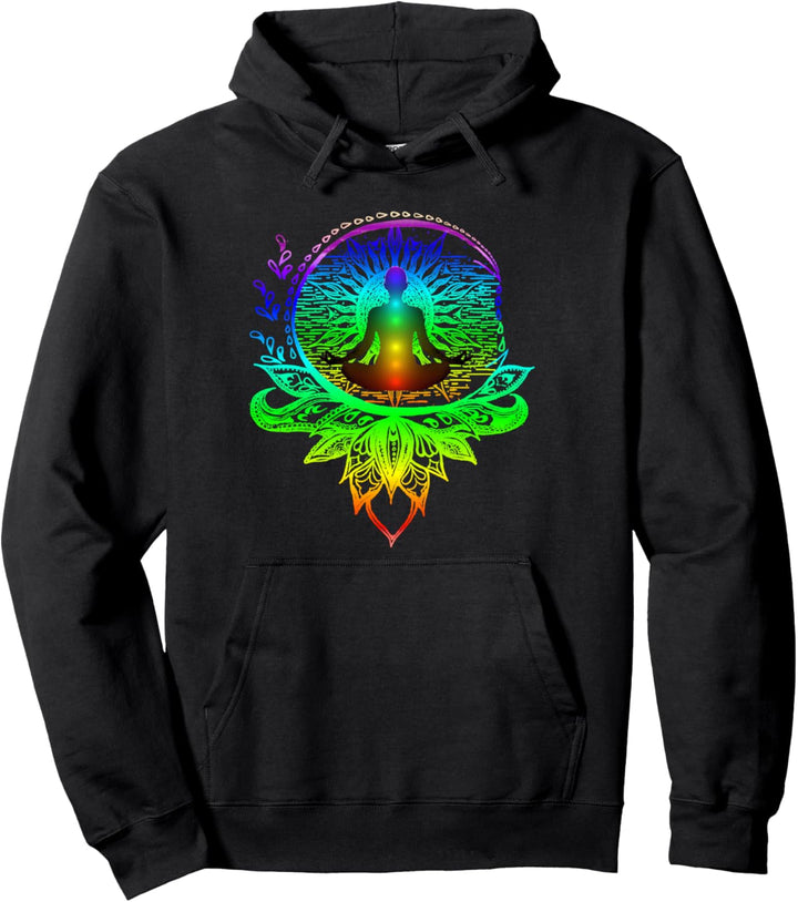 Mandala Lotus Meditation Chakra Gift Pullover Hoodie