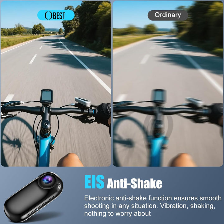 OBEST Mini Action 4K Unterwasserkamera, Mini wasserdichte WiFi Cam, Helmkamera für Fahrrad und Motor