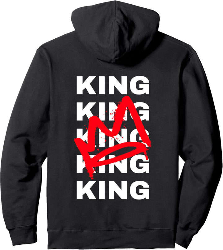 King Und Queen Pärchen Partnerlook Spruch Paar Pullover Hoodie