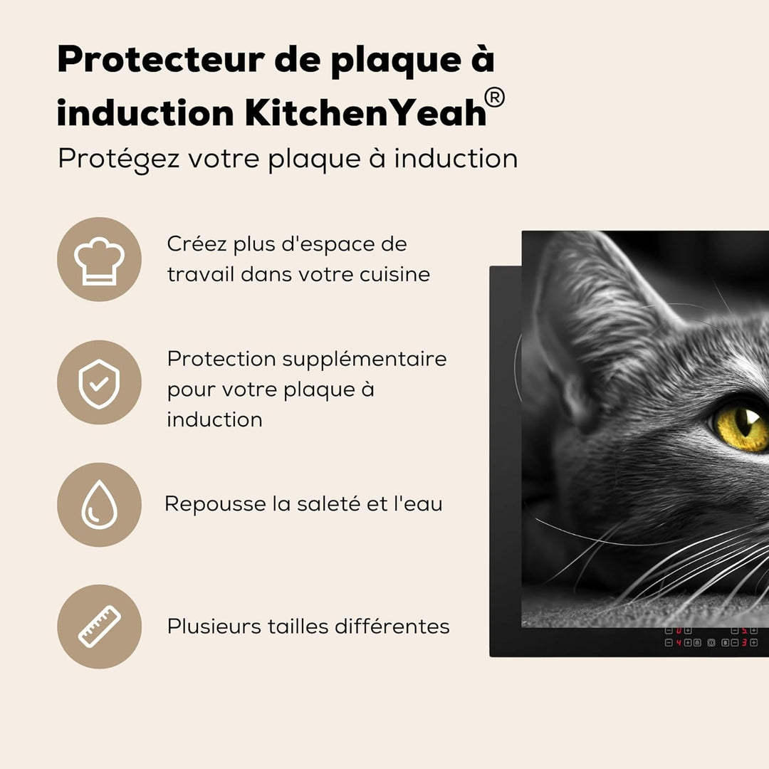 KitchenYeah© Herdabdeckplatte Induktion Schutzmatte Küche Herdabdeckung Ceranfeld Induktionsmatte Ce
