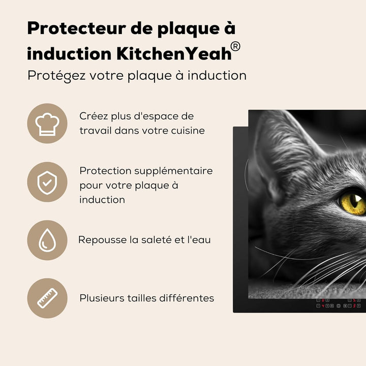 KitchenYeah© Herdabdeckplatte Induktion Schutzmatte Küche Herdabdeckung Ceranfeld Induktionsmatte Ce