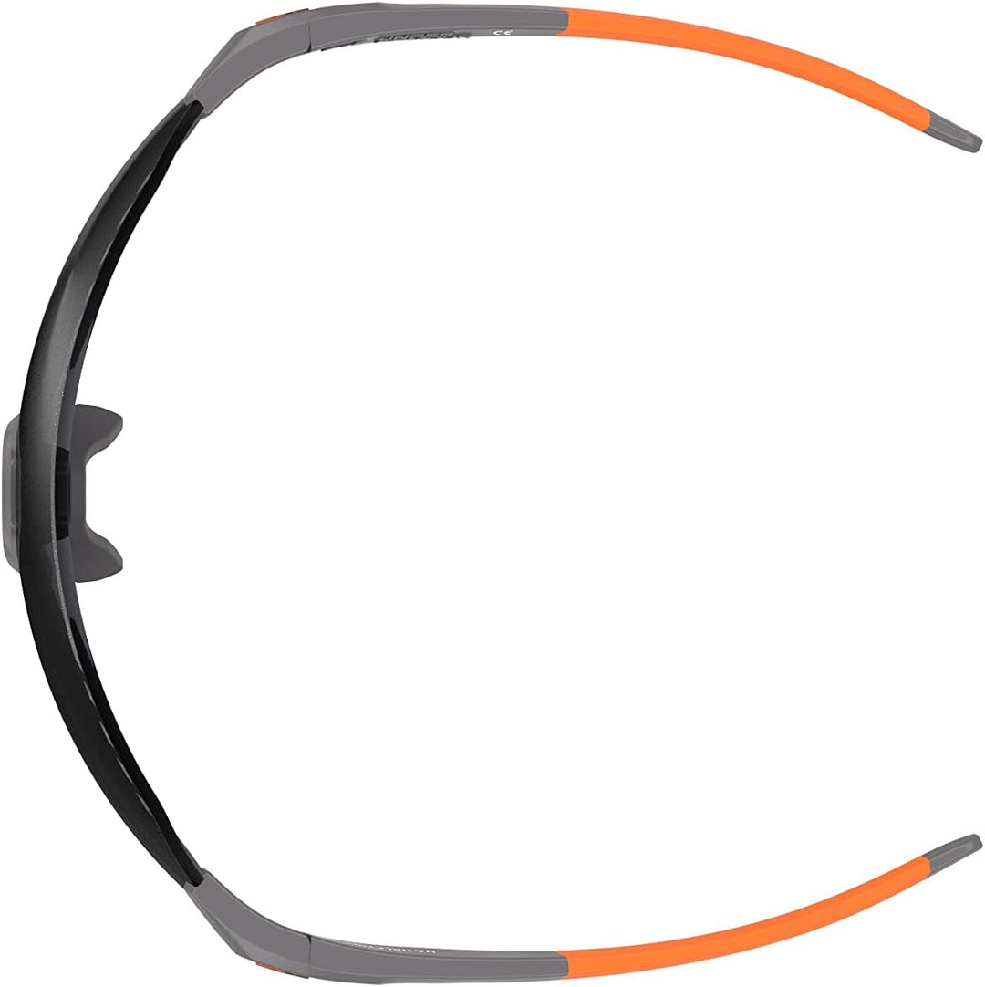 Under Armour Halbzeit-Sonnenbrille für Erwachsene, Azabache/Orange, 99 für Damen, Azabachgrau/Orange