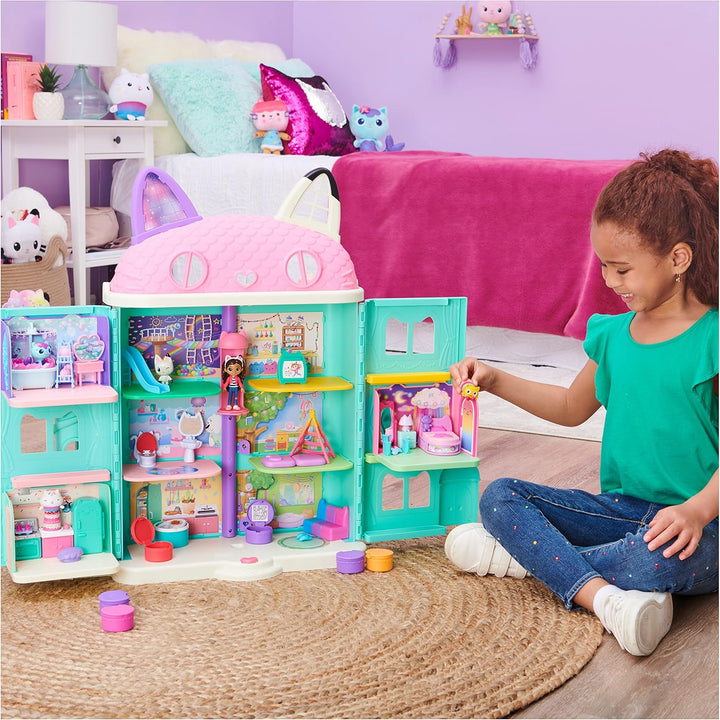 Gabby‘s Dollhouse Deluxe Raum, Sweet Dreams, Schlafzimmer mit Kuschelkatze &amp; Deluxe Raum, Purr-ific