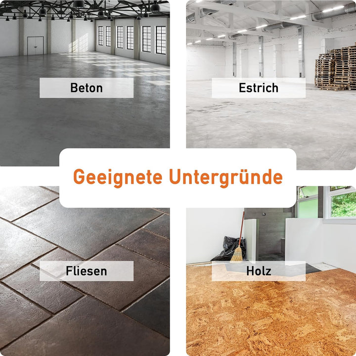 Home Profis® HPBA-700 seidenmatte UV-beständige 1K Bodenfarbe (5m²) für Balkon & Terrasse in RAL 301