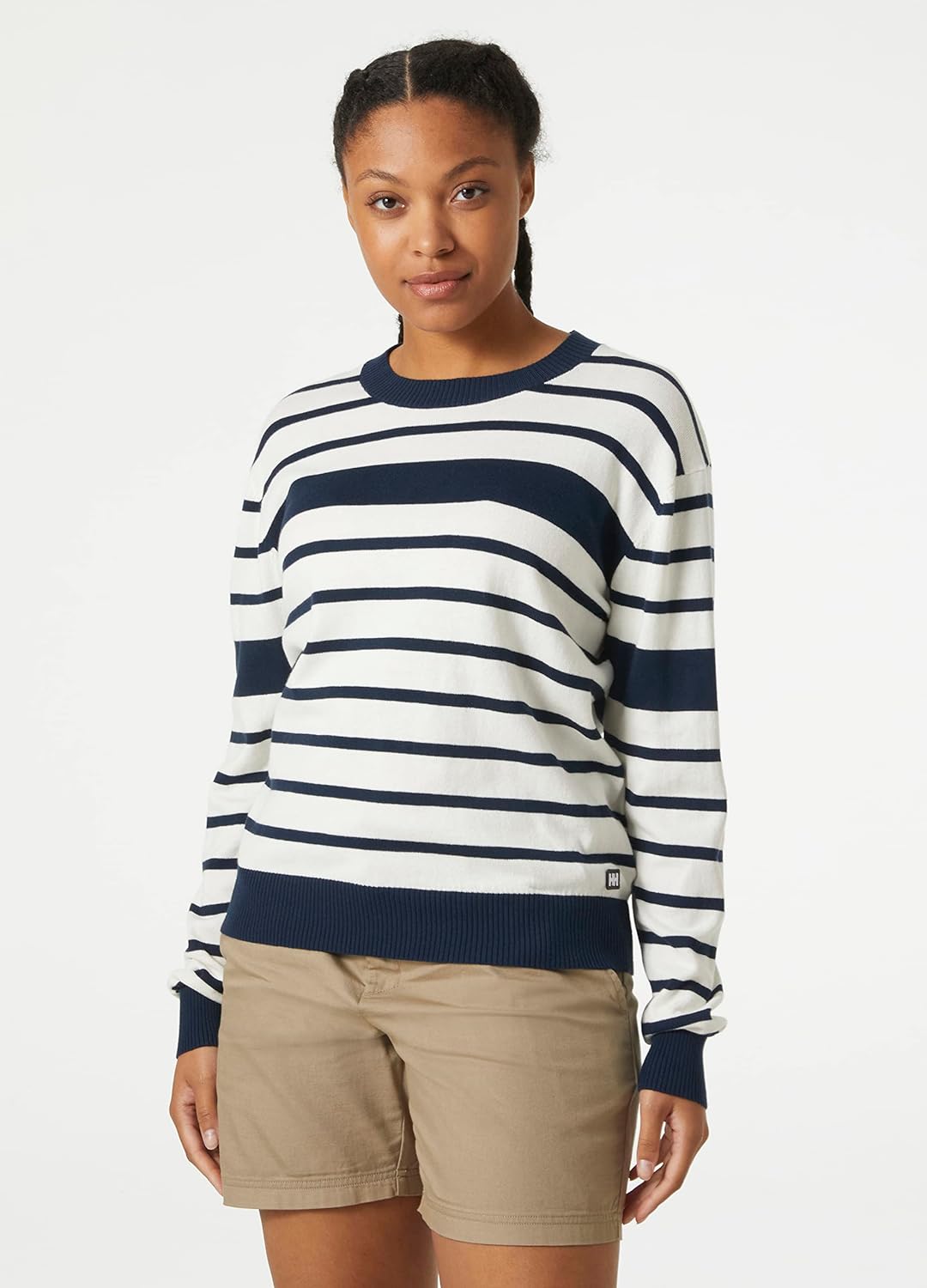 Helly Hansen Damen W Skagen Sweater 2.0 Pullover XL Marineblau Gestreift, XL Marineblau Gestreift