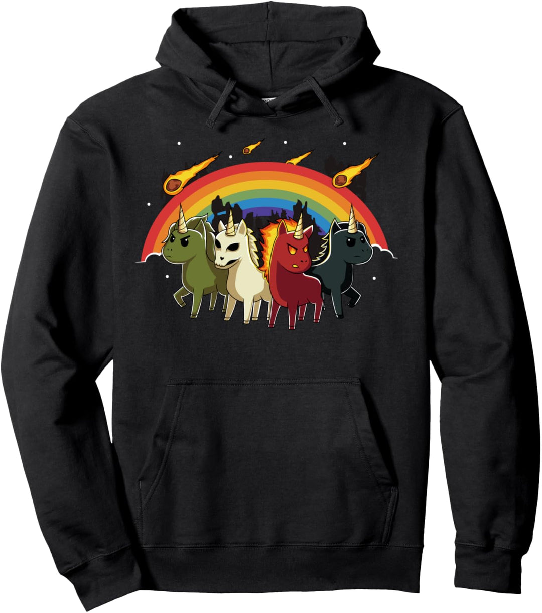 4 Einhörner der Apokalypse Vier Apokalyptische Reiter Pullover Hoodie