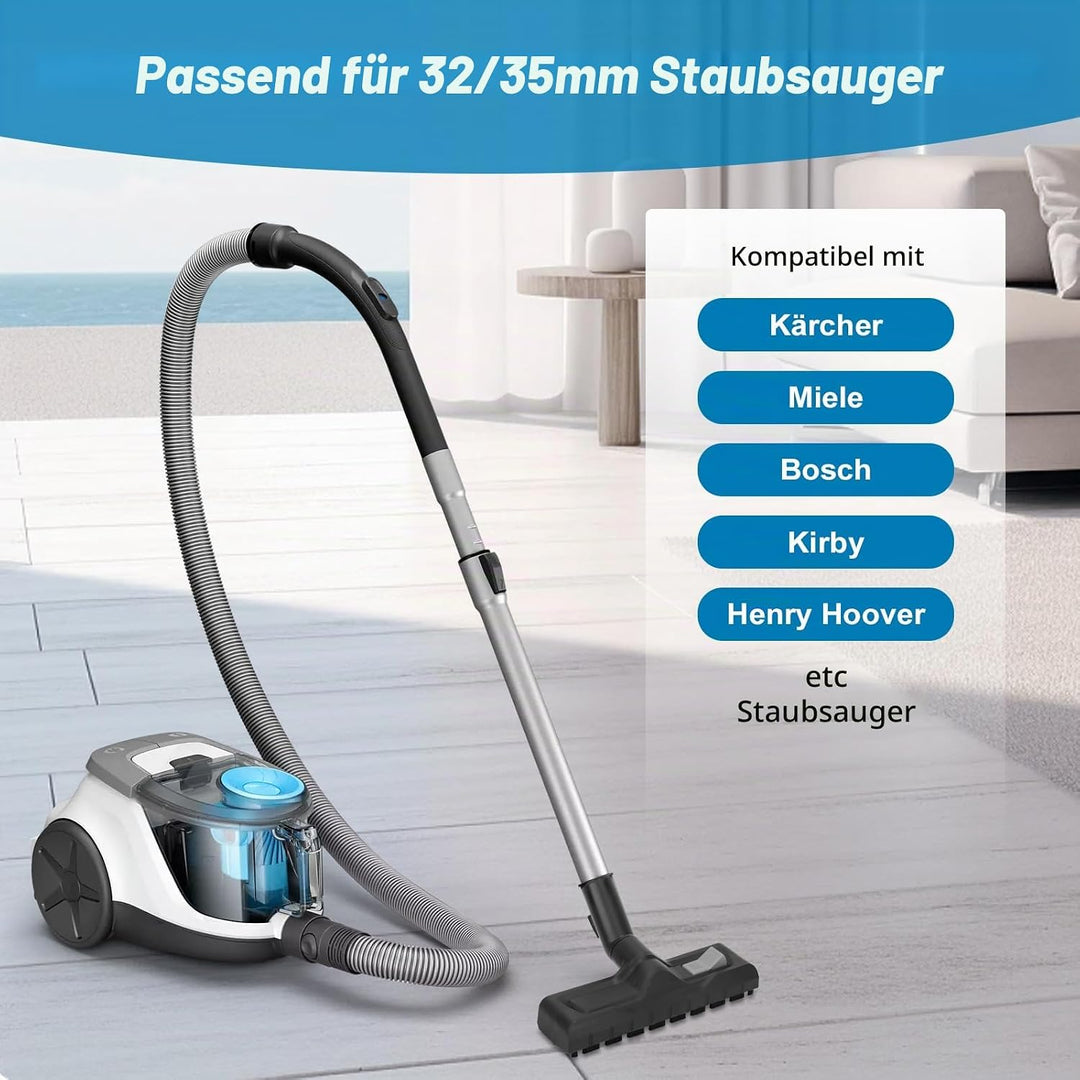 Nass Trockensaugdüse Ersatz Bodendüse für Kärcher WD2 WD3 WD4 WD5 WD6, Kompatibel mit 35mm/32mm Stau