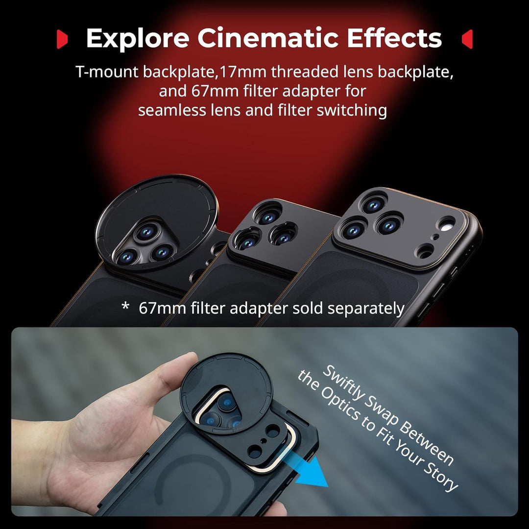 SMALLRIG Mobile Dual Handheld Kit für iPhone 17 Pro Max, Handyhalterung mit kabellosem Schnellversch