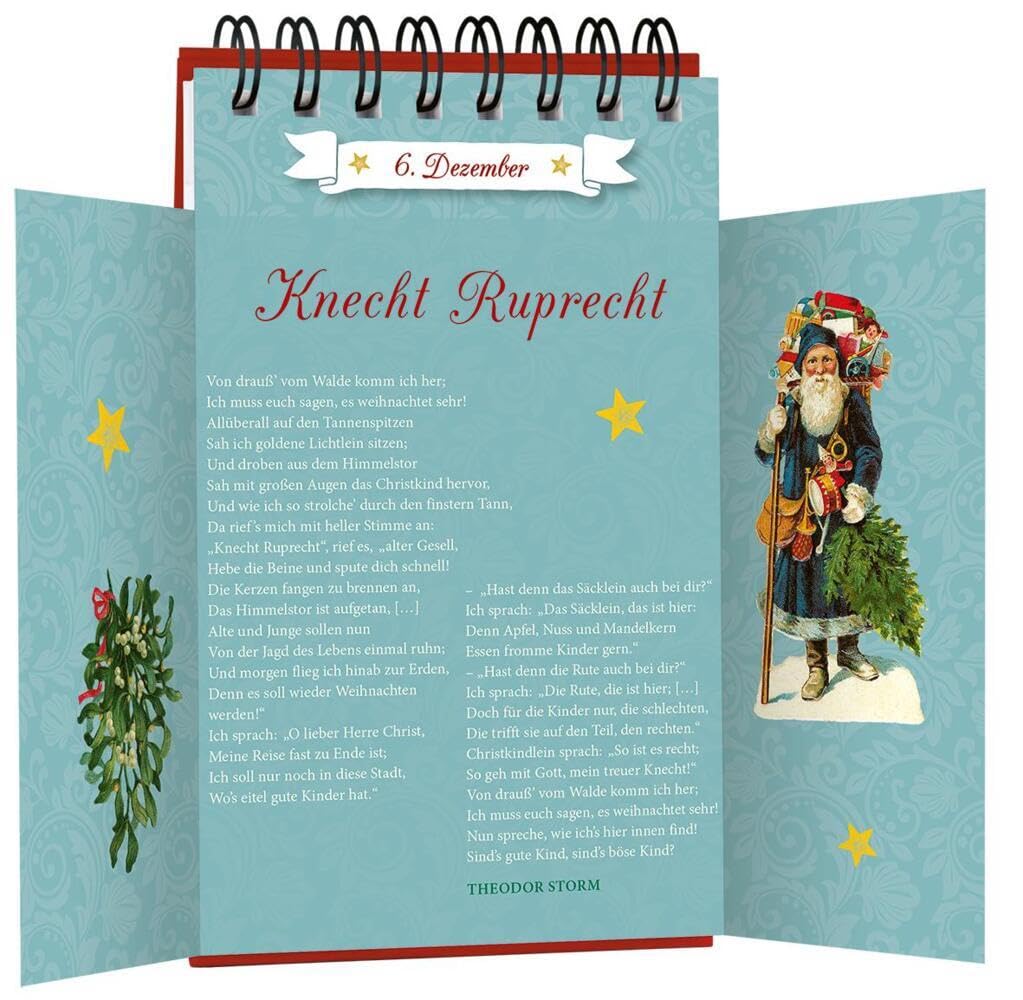 Wie so weit und still die Welt: Ein nostalgischer Adventskalender (Adventskalender für Erwachsene: N