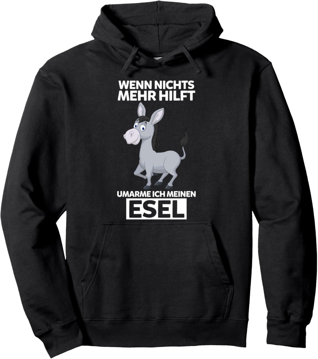 Bauer Esel Besitzer Esel Pullover Hoodie