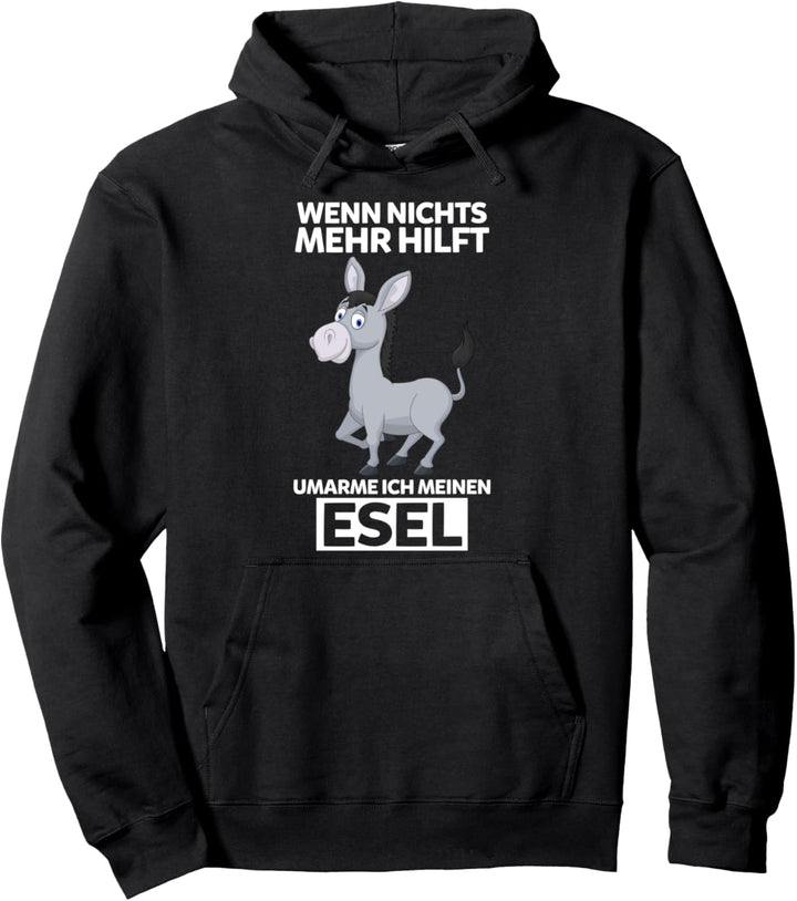 Bauer Esel Besitzer Esel Pullover Hoodie