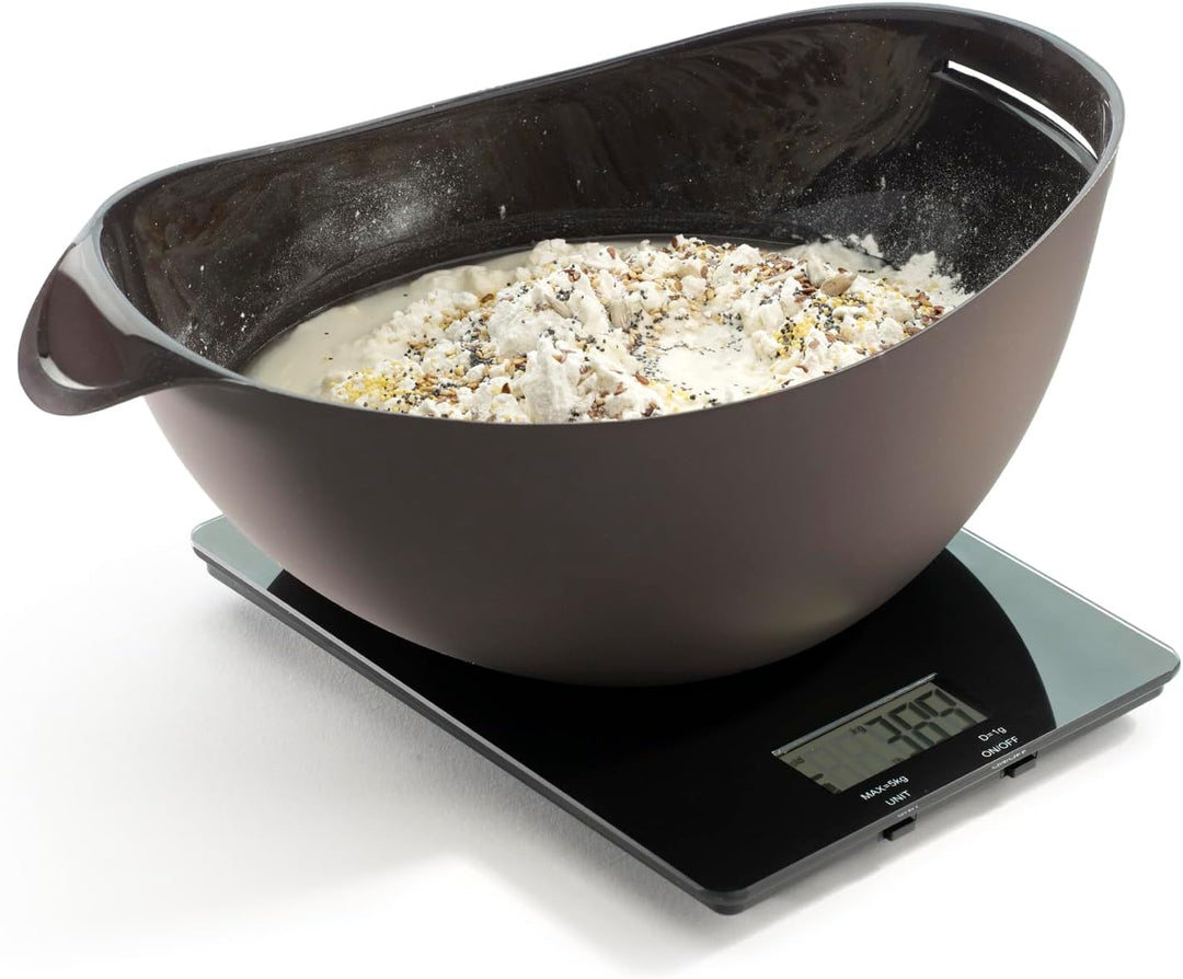 Lékué-Set, Brotbackschale, braun, 28 x 23 x 13 cm + Löffel Set Brotbackschale + Löffel, Set Brotback