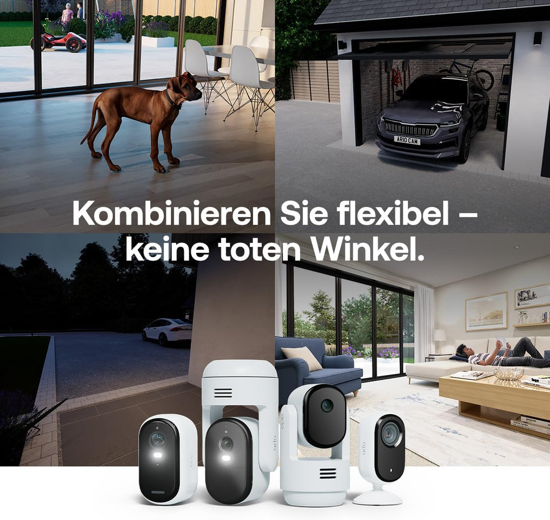 Arlo Indoor 3 PTZ 2K Überwachungskamera Innen, 1er Set, 360º Schwenkbar, 2-Wege-Audio, Bewegungsverf