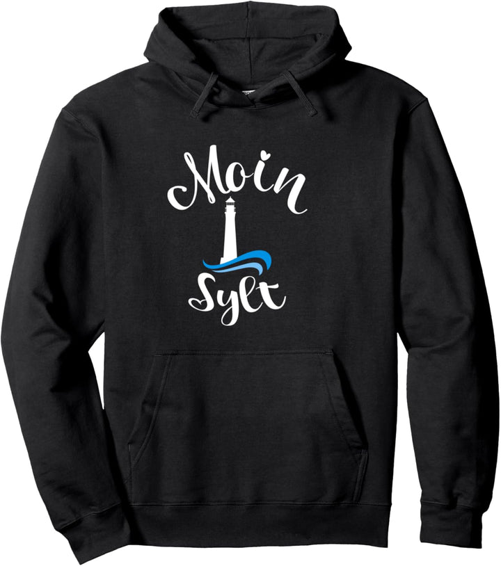 Sylt Moin Leuchtturm Strand Küste und Meer Pullover Hoodie
