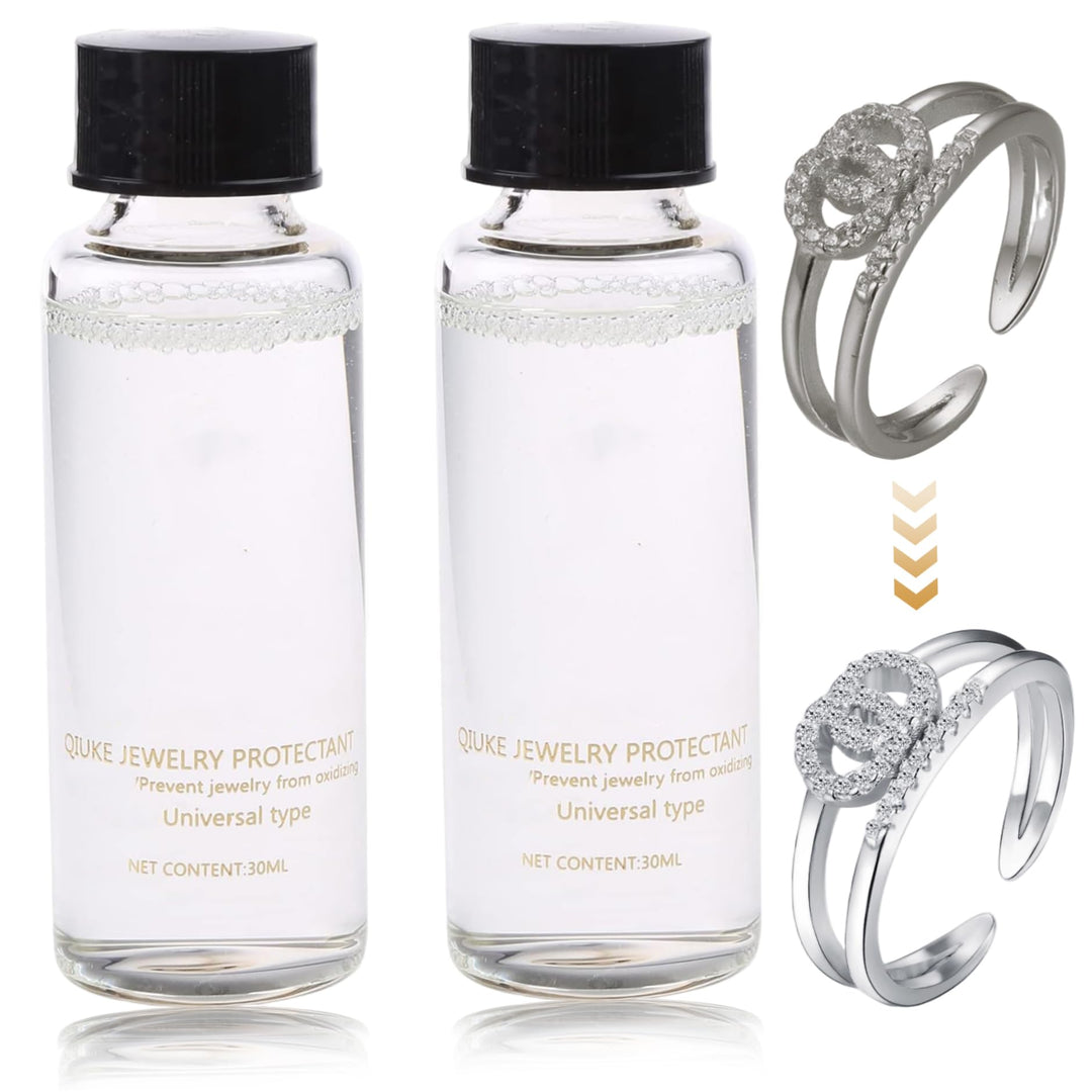 Bemonew Jewelry Shield 2er-Pack Schmuckschutzlack transparenter aufpolierbarer Schmuckversiegler zum