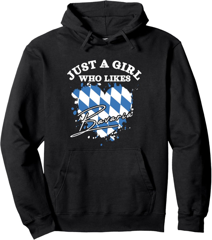 Bayrische Flagge Nur Ein Mädchen Das Bayern Mag Pullover Hoodie