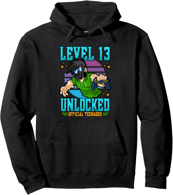Geburtstagsstufe 13, freigeschaltet, offizieller Teenager Geburtsmonat Pullover Hoodie