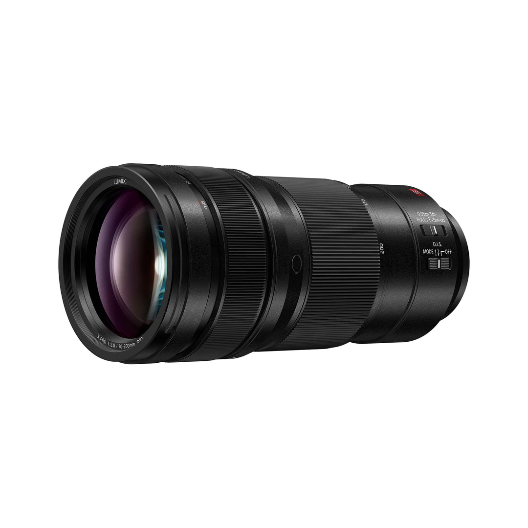 Panasonic S-E70200E LUMIX S PRO Objektiv (70-200mm, F2.8, Staub, Spritzwasser und Kälteresistent) Sc