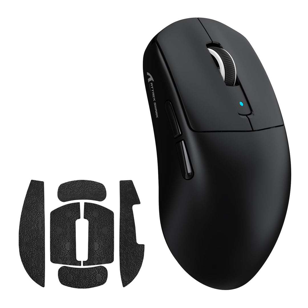 MAMBASNAKE x ATTACK SHARK R6 39g SUPERLIGHT Mouse with Grip Tape, PixArt PAW3950MAX Gaming Sensor, W