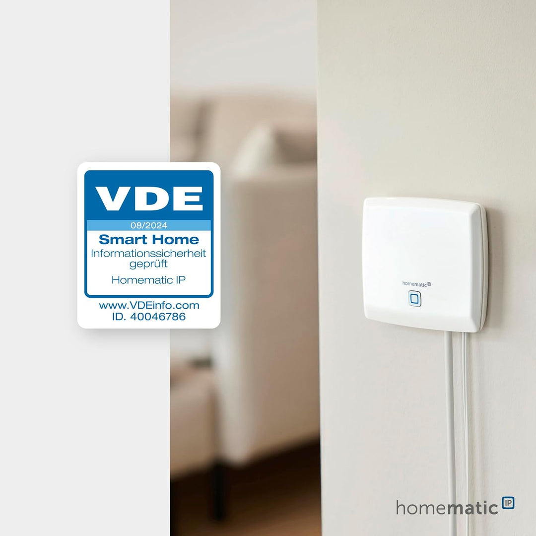 Homematic IP Smart Home Starter Set Heizen, Digitale Steuerung für Heizung mit oder ohne App, Alexa,