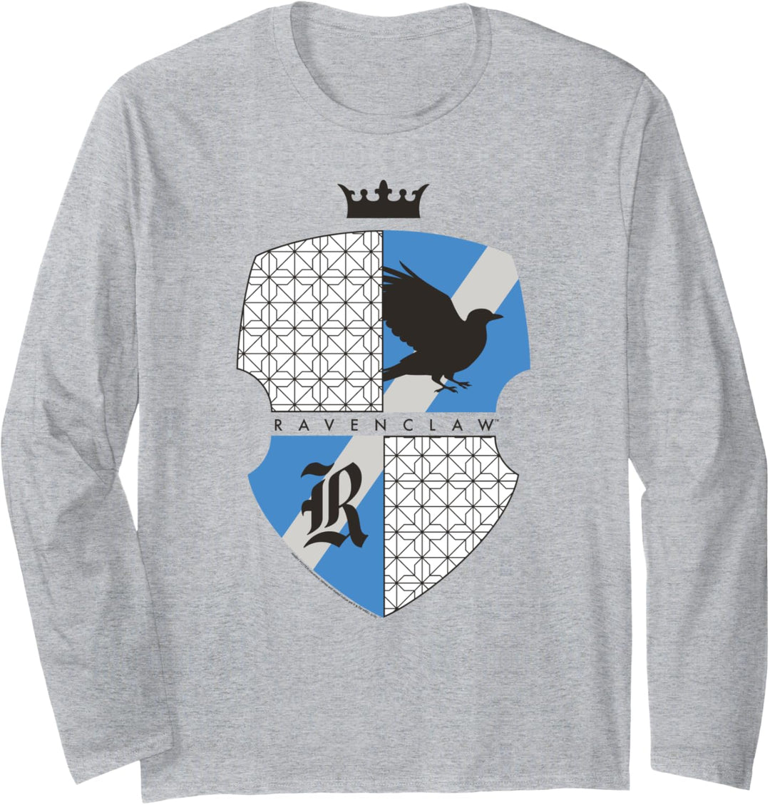 Harry Potter Ravenclaw Shield and Crown Langarmshirt