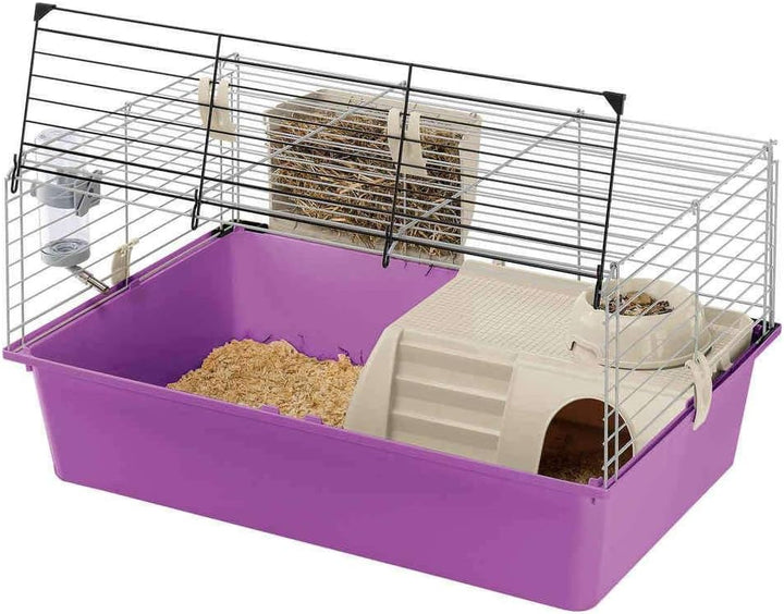 Ferplast Meerschweinchenkäfig, Kleintierkäfig, CAVIE 15 Kleintierzubehör inklusive, 70 x 47 x h 38 c