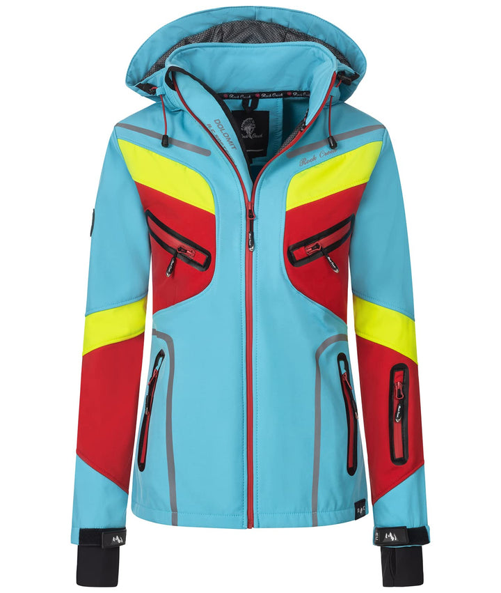 Rock Creek Damen Softshell Jacke Windbreaker D-465, Türkis