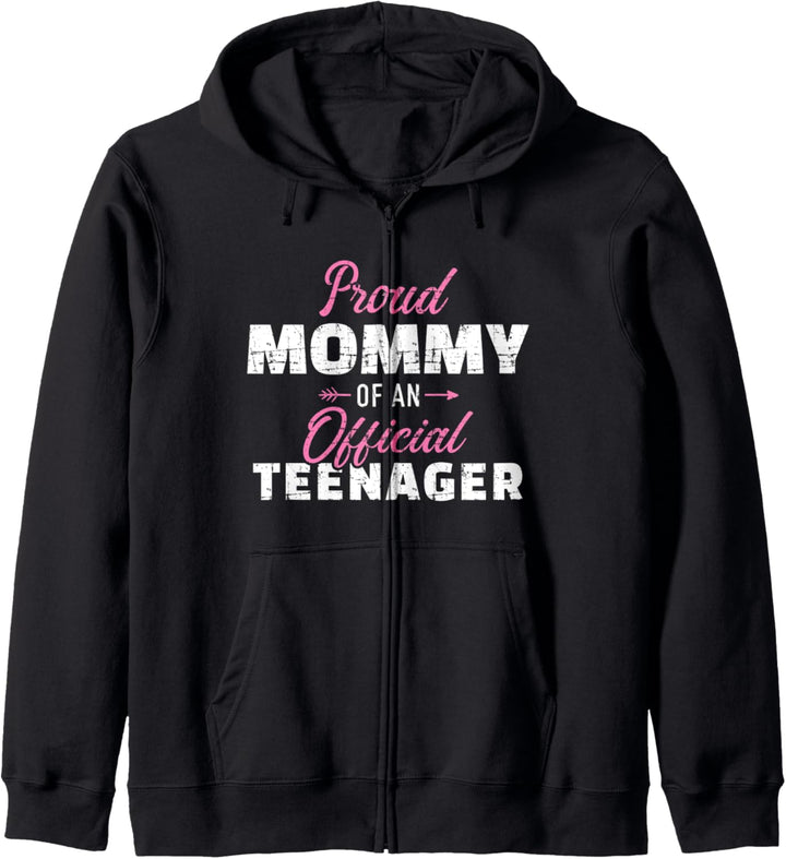 Stolze Mama Teenager 13. Geburtstag Kapuzenjacke