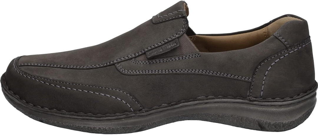 Josef Seibel Herren Slipper Anvers 67,Weite K (Extra weit),Wechselfussbett, Grau Granit