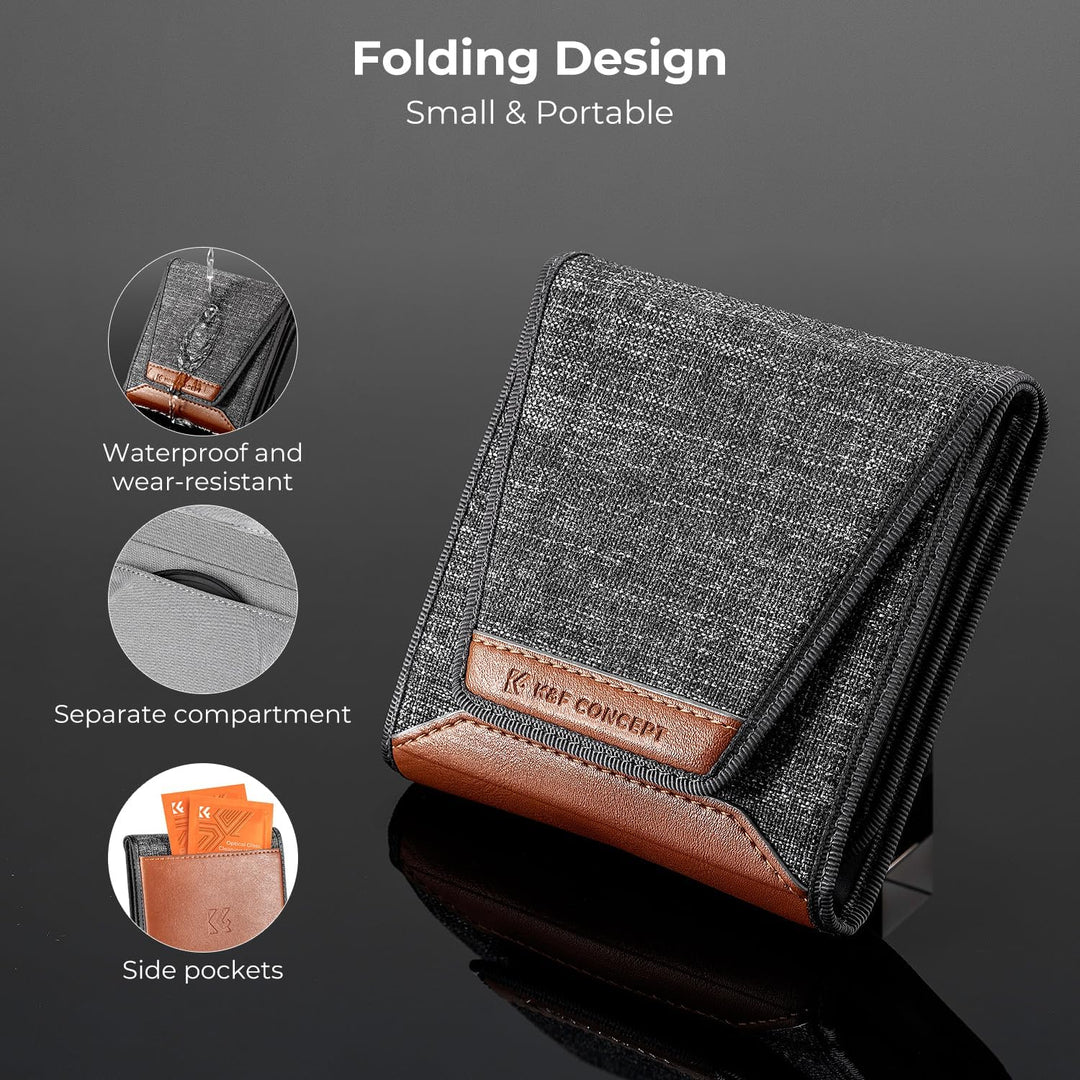 K&F Concept Nano K-Serie Filter Set 49mm UV Filter,Polfilter (CPL),Objektivdeckel& Aufbewahrungstasc