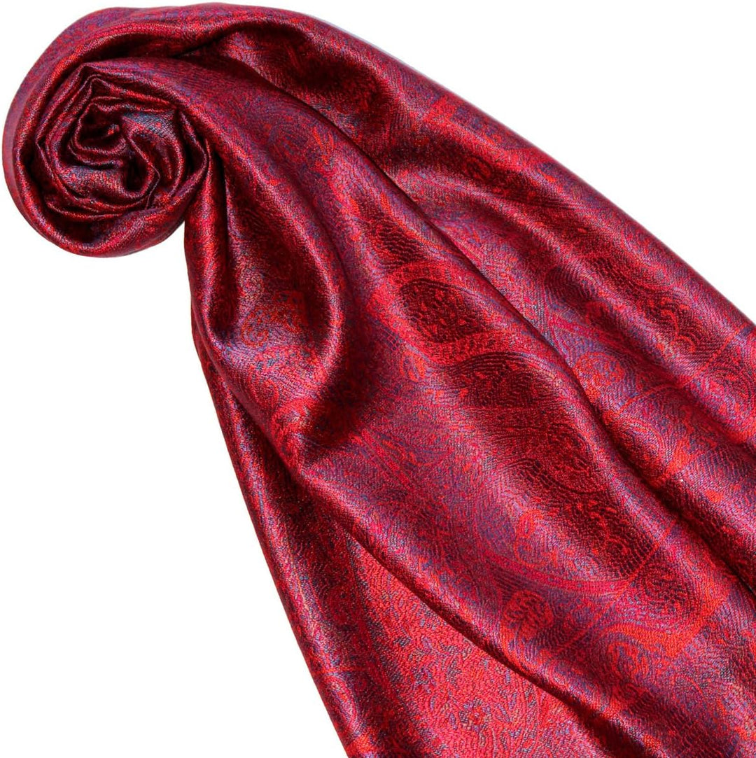 Lorenzo Cana - Herren Seidenschal Schal 100% Seide jacquard gewebt harmonische Farben mit Fransen 35