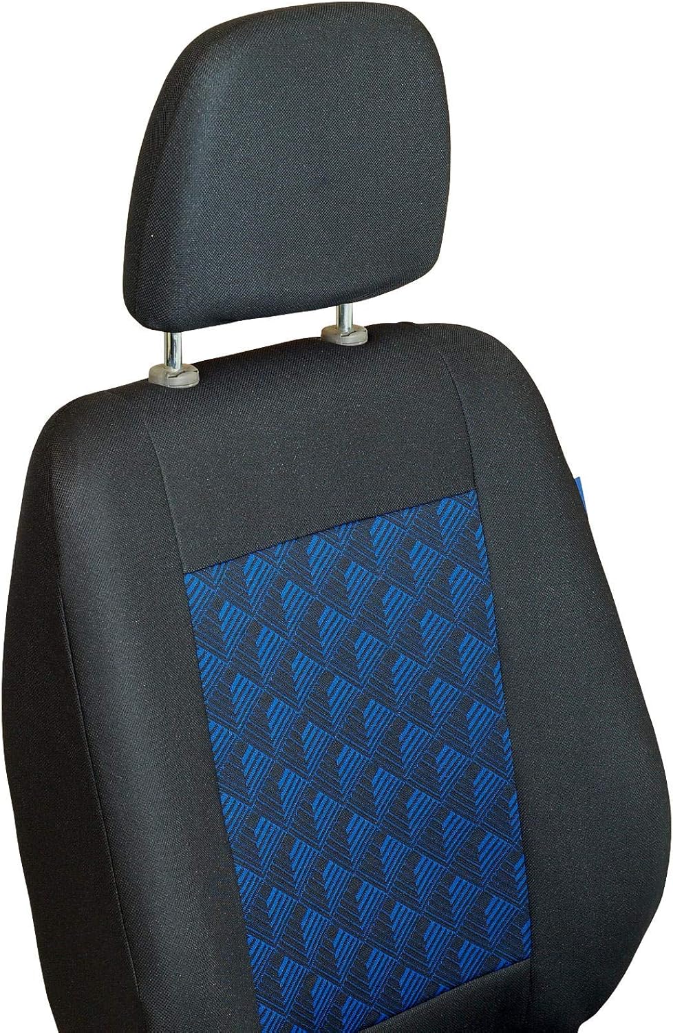 Sprinter Autositzbezug Set 1+2 - Farbe Premium Schwarz-Blaue Effekt 3D